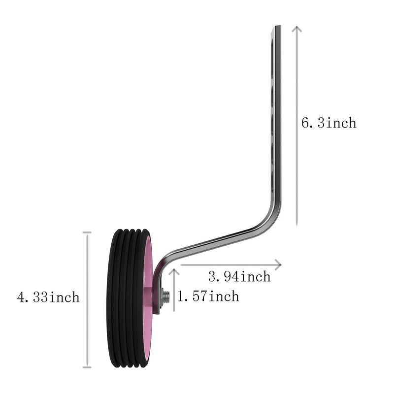 Herbalcandybox Bike Stabilisers Bicycle Stabilisers For Cycle Children,4.33 Inch Kids Bicycle Training Replacement stabilizer Wheels for 12-20 Inch Kids Bike - Image 2